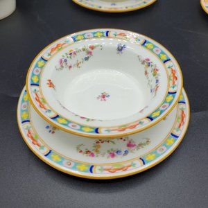 Antique Mintons England Ramekin And Saucers Lot Of 10 6 Saucers/4 Ramekins RARE